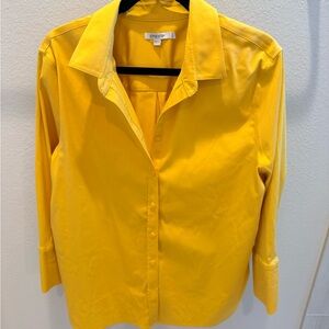 Chicos Women's Vibrant Yellow Button-Down Shirt